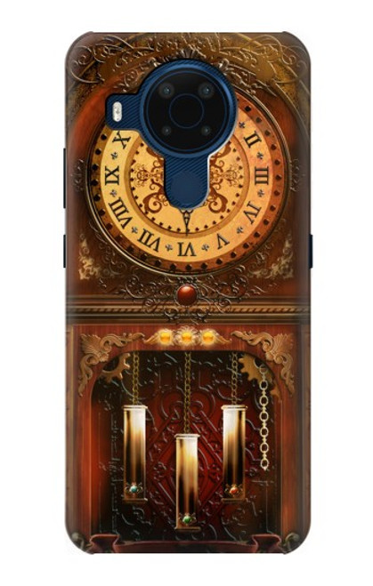 W3174 Grandfather Clock Hard Case and Leather Flip Case For Nokia 5.4