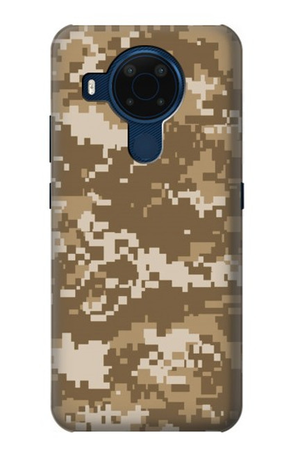 W3294 Army Desert Tan Coyote Camo Camouflage Hard Case and Leather Flip Case For Nokia 5.4