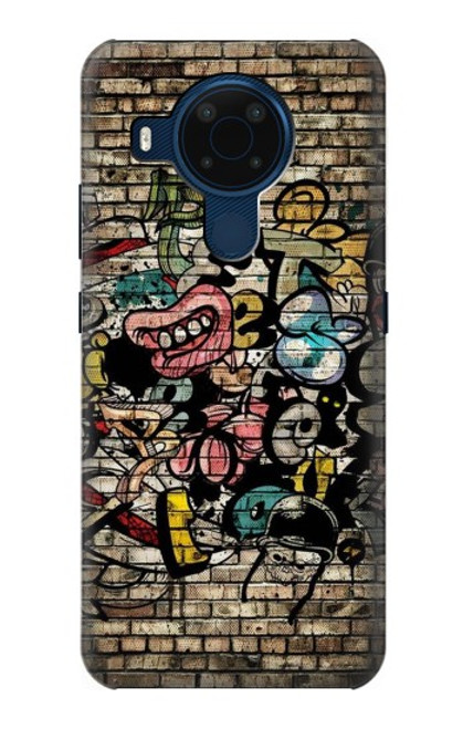 W3394 Graffiti Wall Hard Case and Leather Flip Case For Nokia 5.4