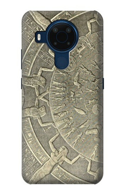 W3396 Dendera Zodiac Ancient Egypt Hard Case and Leather Flip Case For Nokia 5.4