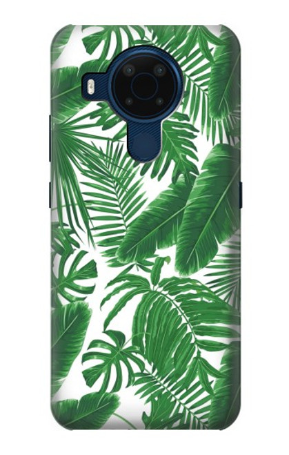 W3457 Paper Palm Monstera Hard Case and Leather Flip Case For Nokia 5.4