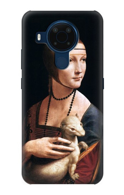 W3471 Lady Ermine Leonardo da Vinci Hard Case and Leather Flip Case For Nokia 5.4