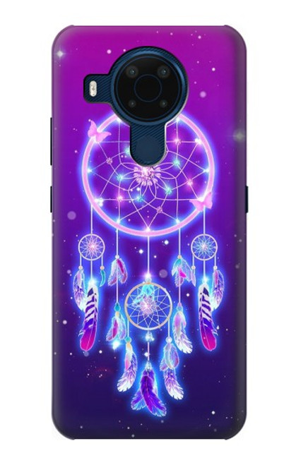 W3484 Cute Galaxy Dream Catcher Hard Case and Leather Flip Case For Nokia 5.4