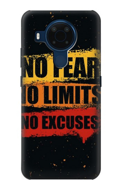 W3492 No Fear Limits Excuses Hard Case and Leather Flip Case For Nokia 5.4