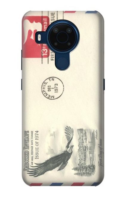 W3551 Vintage Airmail Envelope Art Hard Case and Leather Flip Case For Nokia 5.4