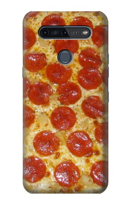 W0236 Pizza Hard Case and Leather Flip Case For LG K51S