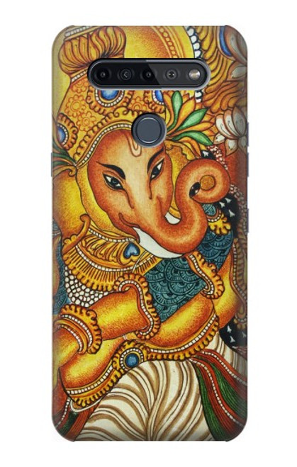 W0440 Hindu God Ganesha Hard Case and Leather Flip Case For LG K51S