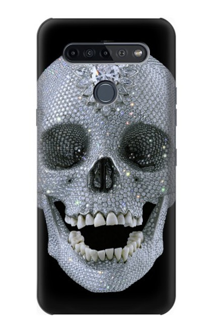W1286 Diamond Skull Hard Case and Leather Flip Case For LG K51S