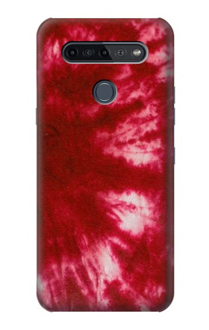 W2480 Tie Dye Red Hard Case and Leather Flip Case For LG K51S