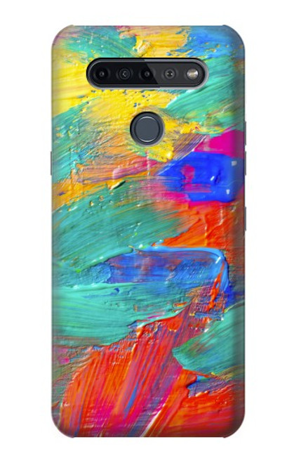 W2942 Brush Stroke Painting Hard Case and Leather Flip Case For LG K51S