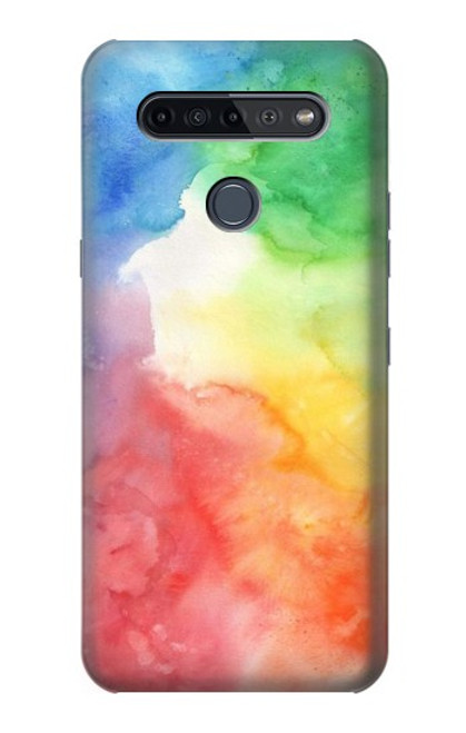 W2945 Colorful Watercolor Hard Case and Leather Flip Case For LG K51S