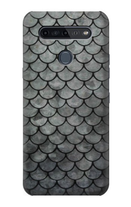 W2950 Silver Fish Scale Hard Case and Leather Flip Case For LG K51S