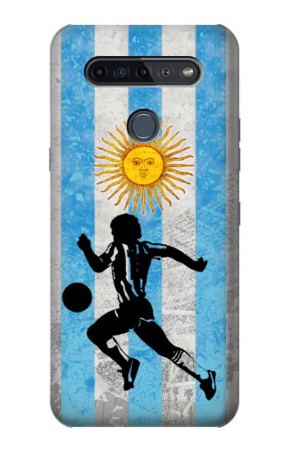 W2977 Argentina Football Soccer Hard Case and Leather Flip Case For LG K51S