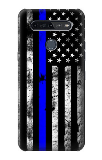 W3244 Thin Blue Line USA Hard Case and Leather Flip Case For LG K51S