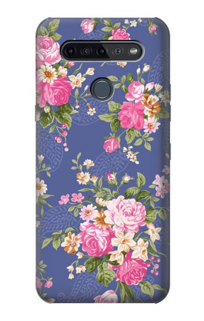 W3265 Vintage Flower Pattern Hard Case and Leather Flip Case For LG K51S