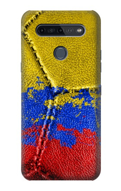 W3306 Colombia Flag Vintage Football Graphic Hard Case and Leather Flip Case For LG K51S