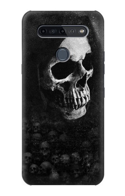 W3333 Death Skull Grim Reaper Hard Case and Leather Flip Case For LG K51S