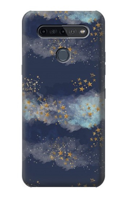 W3364 Gold Star Sky Hard Case and Leather Flip Case For LG K51S