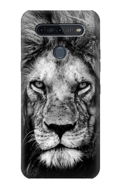 W3372 Lion Face Hard Case and Leather Flip Case For LG K51S