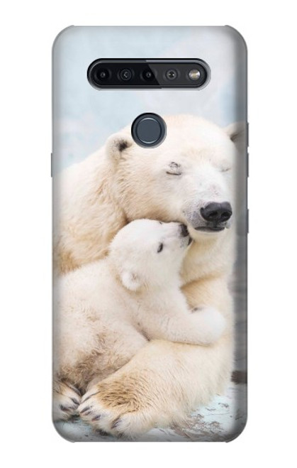 W3373 Polar Bear Hug Family Hard Case and Leather Flip Case For LG K51S