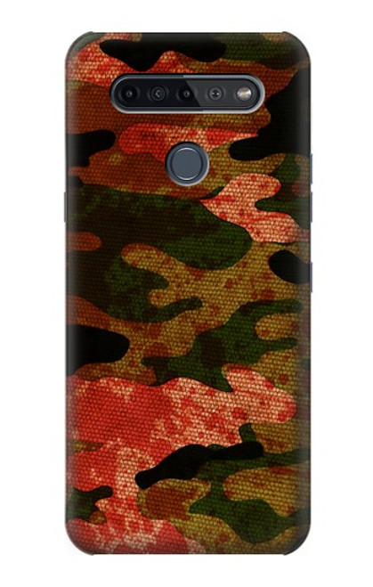 W3393 Camouflage Blood Splatter Hard Case and Leather Flip Case For LG K51S