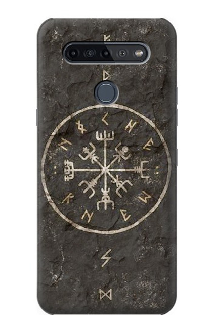 W3413 Norse Ancient Viking Symbol Hard Case and Leather Flip Case For LG K51S