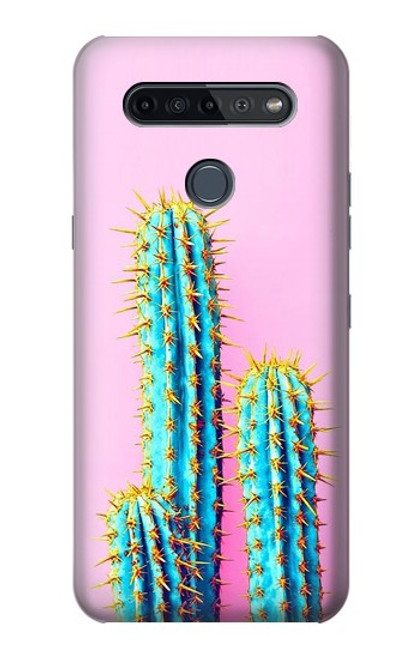 W3673 Cactus Hard Case and Leather Flip Case For LG K51S