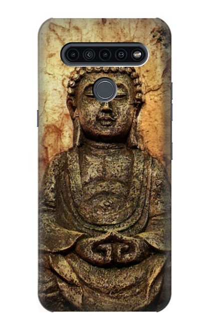 W0344 Buddha Rock Carving Hard Case and Leather Flip Case For LG K41S