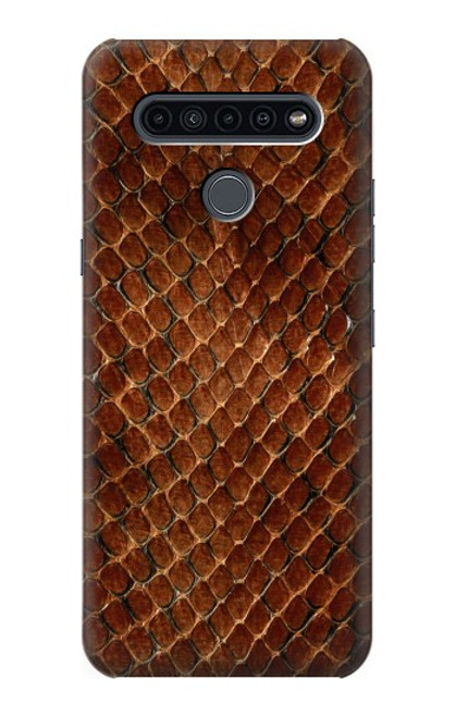 W0555 Snake Skin Hard Case and Leather Flip Case For LG K41S