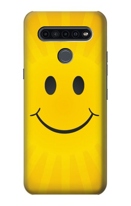 W1146 Yellow Sun Smile Hard Case and Leather Flip Case For LG K41S
