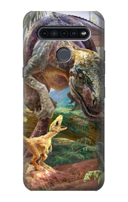 W1290 Dinosaurs T-Rex Hard Case and Leather Flip Case For LG K41S