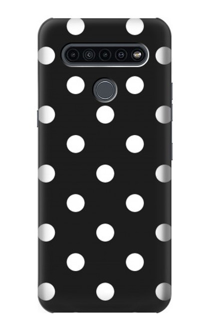 W2299 Black Polka Dots Hard Case and Leather Flip Case For LG K41S