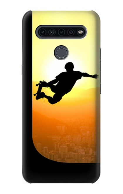 W2676 Extreme Skateboard Sunset Hard Case and Leather Flip Case For LG K41S