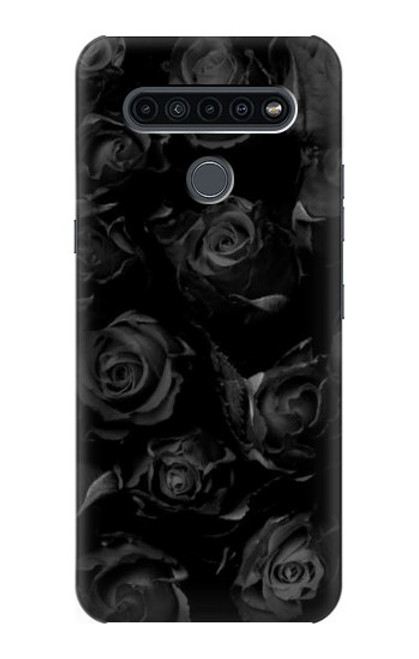 W3153 Black Roses Hard Case and Leather Flip Case For LG K41S