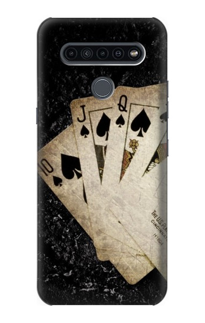 W3231 Vintage Royal Straight Flush Cards Hard Case and Leather Flip Case For LG K41S