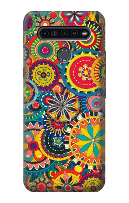 W3272 Colorful Pattern Hard Case and Leather Flip Case For LG K41S