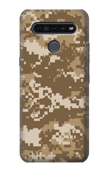 W3294 Army Desert Tan Coyote Camo Camouflage Hard Case and Leather Flip Case For LG K41S