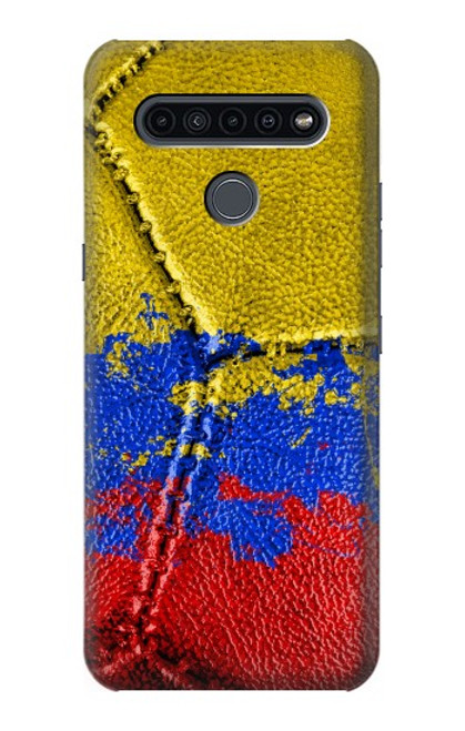 W3306 Colombia Flag Vintage Football Graphic Hard Case and Leather Flip Case For LG K41S