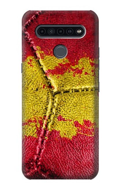 W3315 Spain Flag Vintage Football Graphic Hard Case and Leather Flip Case For LG K41S