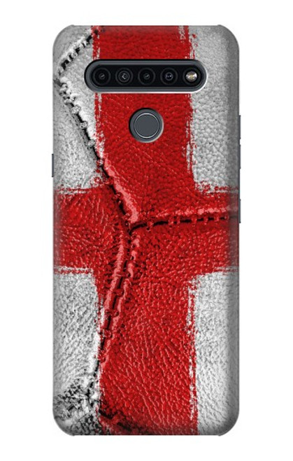 W3316 England Flag Vintage Football Graphic Hard Case and Leather Flip Case For LG K41S