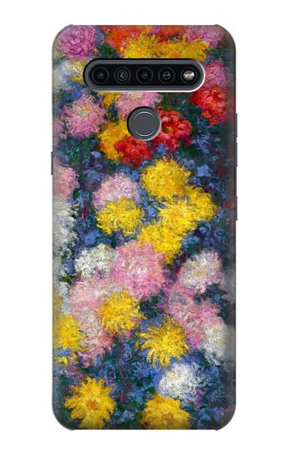 W3342 Claude Monet Chrysanthemums Hard Case and Leather Flip Case For LG K41S