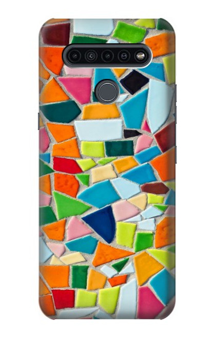W3391 Abstract Art Mosaic Tiles Graphic Hard Case and Leather Flip Case For LG K41S