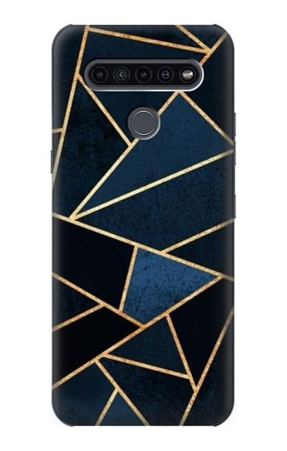 W3479 Navy Blue Graphic Art Hard Case and Leather Flip Case For LG K41S