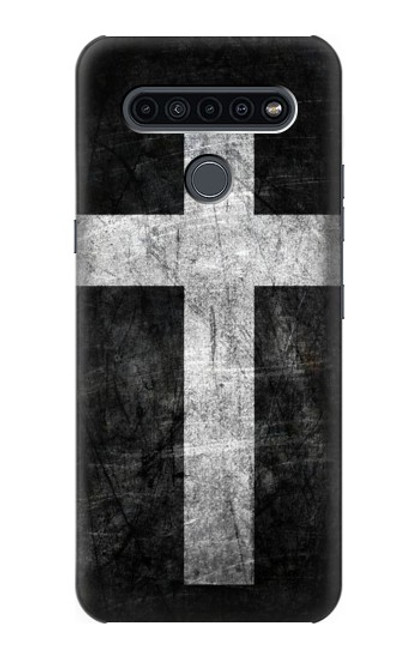 W3491 Christian Cross Hard Case and Leather Flip Case For LG K41S