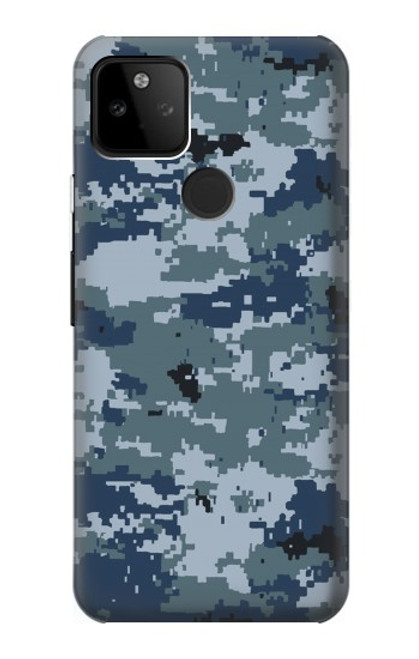 W2346 Navy Camo Camouflage Graphic Hard Case and Leather Flip Case For Google Pixel 5A 5G