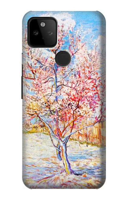 W2450 Van Gogh Peach Tree Blossom Hard Case and Leather Flip Case For Google Pixel 5A 5G