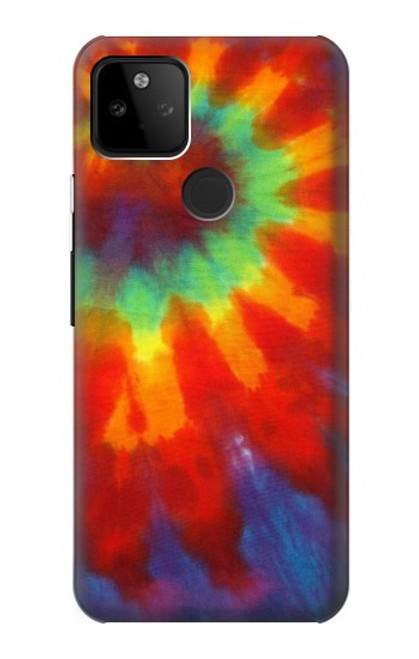 W2985 Colorful Tie Dye Texture Hard Case and Leather Flip Case For Google Pixel 5A 5G