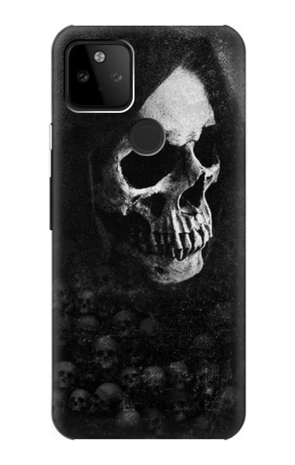 W3333 Death Skull Grim Reaper Hard Case and Leather Flip Case For Google Pixel 5A 5G