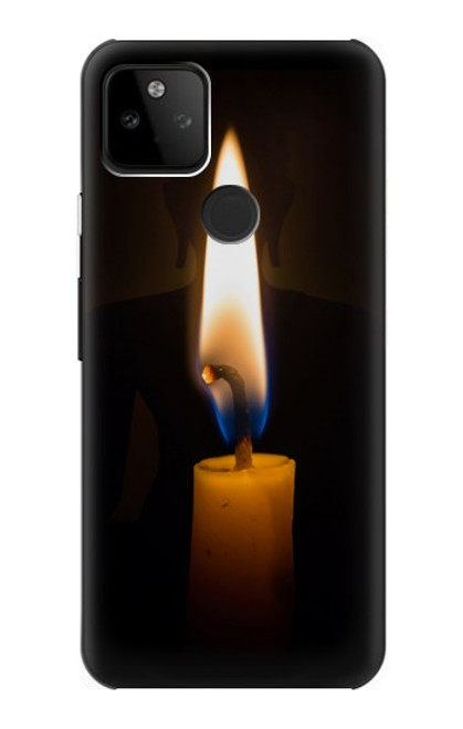 W3530 Buddha Candle Burning Hard Case and Leather Flip Case For Google Pixel 5A 5G