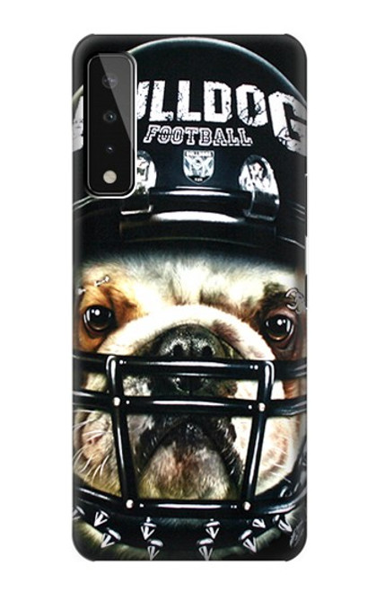 W0098 Bulldog American Football Hard Case and Leather Flip Case For LG Stylo 7 4G